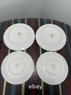 Aynsley Gold Orchard Fruits Demitasse Cup & Saucer & Plate 2 x Trio Sets Signed