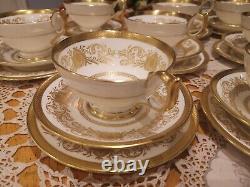 Aynsley Imperial Gold 36 pcs tea set. Excellent condition