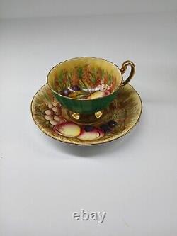 Aynsley Orchard Gold Bone China Cup And Saucer