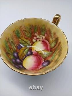 Aynsley Orchard Gold Bone China Cup And Saucer