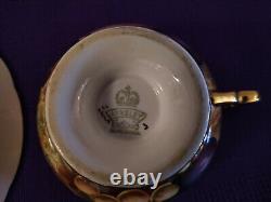 Aynsley'Orchard Gold' Cup & Saucer with Gilt Interior by N. Brunt + D Jones