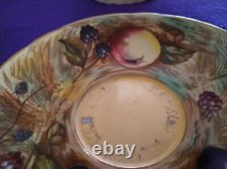 Aynsley'Orchard Gold' Cup & Saucer with Gilt Interior by N. Brunt + D Jones