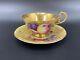 Aynsley Orchard Gold Signed Tea Cup Saucer Set Bone China England