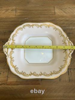 Aynsley Pink & Gold Gilt Teaset For 5 With Cake Plate Teacups & Saucers Vintage