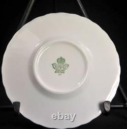 Aynsley Swirl 3 Coffee Can Cups & Saucers 1950-1952 Demitasse Sage Green withGold