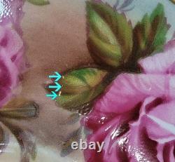 Aynsley Tea Cup Saucer Set pink cabbage rose gold hue interior England vintage