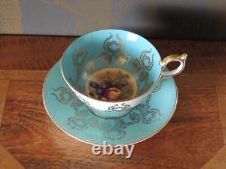 Aynsley Vintage Gilded Tea Cup & Saucer Orchard Gold 2832