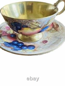 Aynsley orchard gold cup and saucer