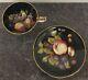 Black Aynsley Orchard Gold 1174 Porcelain Cup & Saucer Duo No 1