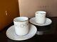 Bvlgari Rosenthal Cup Saucer Pair Set Circle And Square