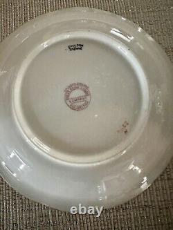 Bailey Banks And Biddle Cauldon England Raised Gold Gilding Tea Cup & Saucer