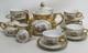 Bavaria China Coffee Set Pot Creamer/sugar Cups & Saucers 22gold Karat Bav419