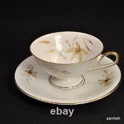 Bavaria Edelstein Set of 4 Cups & Saucers + Extra Saucer Aurora Gold 1929-1972