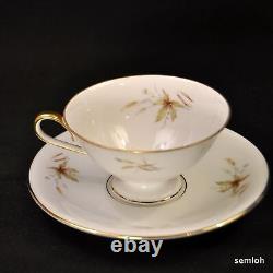 Bavaria Edelstein Set of 4 Cups & Saucers + Extra Saucer Aurora Gold 1929-1972