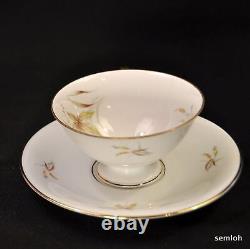 Bavaria Edelstein Set of 4 Cups & Saucers + Extra Saucer Aurora Gold 1929-1972