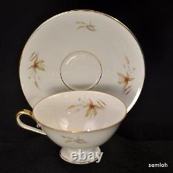 Bavaria Edelstein Set of 4 Cups & Saucers + Extra Saucer Aurora Gold 1929-1972