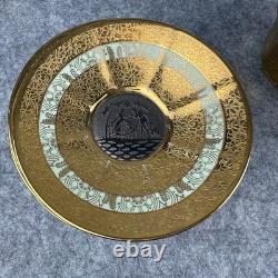 Bavaria Tirschenreuth 710 Tea Cups & Saucers 24K Gold Encrusted Art Deco