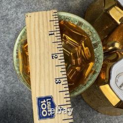 Bavaria Tirschenreuth 710 Tea Cups & Saucers 24K Gold Encrusted Art Deco