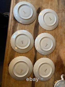 Bavaria coffee set 6 cups & saucers teapot jug lidded sugar bowl