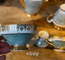 Bavaria coffee set 6 cups & saucers teapot jug lidded sugar bowl