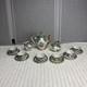 Bavarian Demitasse Tea Set Gold-rim Teapot Creamer Sugar Bowl 6 Cups & Saucers