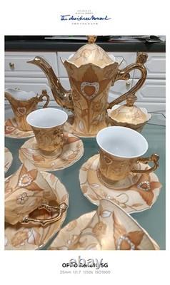 Beautiful 24K gold plated Yamasen fine porcelain dinner & coffee set