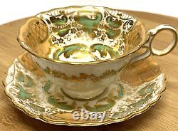 Beautiful Antique George Jones Crescent Duo, Cup Saucer X 6 Pre 1921 (1873)