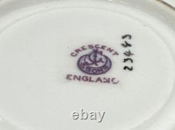 Beautiful Antique George Jones Crescent Duo, Cup Saucer X 6 Pre 1921 (1873)