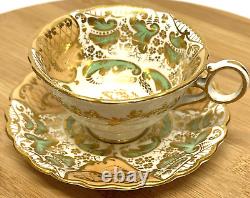 Beautiful Antique George Jones Crescent Duo, Cup Saucer X 6 Pre 1921 (1873)