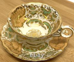 Beautiful Antique George Jones Crescent Duo, Cup Saucer X 6 Pre 1921 (1873)