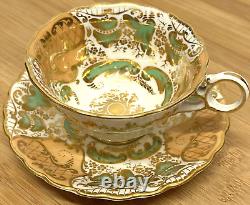 Beautiful Antique George Jones Crescent Duo, Cup Saucer X 6 Pre 1921 (1873)