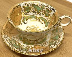 Beautiful Antique George Jones Crescent Duo, Cup Saucer X 6 Pre 1921 (1873)