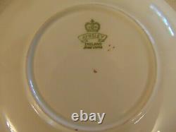 Beautiful Aynsley Gold Fruit Orchard Footed Tea Cup Saucer Signed D Jones 1930s