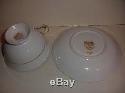 Beautiful Fine English Paragon Cup & Saucer Gold Black Poppy Poppies Flowers