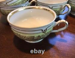 Beautiful Royal Heidelberg Winterling Germany Yellow Cups & Saucers Set Of 11 +