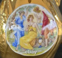 Bernadotte Czech Gold Tea Set Service For 6 Teapot Sugar Creamer Cups & Saucers