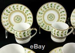 Bernardaud Constance Demitasse Cup & Saucer Limoges Gold Near Mint in Box SET/6