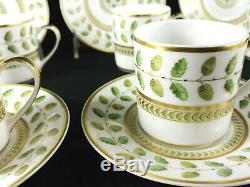 Bernardaud Constance Demitasse Cup & Saucer Limoges Gold Near Mint in Box SET/6