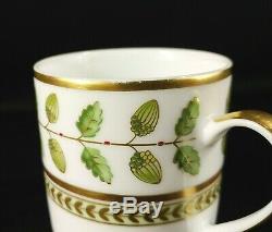 Bernardaud Constance Demitasse Cup & Saucer Limoges Gold Near Mint in Box SET/6