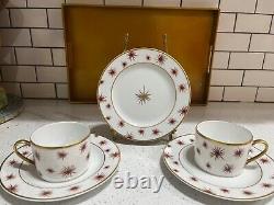 Bernardaud Etoile-7 Pieces Of This Very Desired Pattern, Made In France