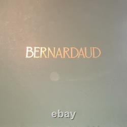 Bernardaud Salsa Porcelain White Gold Rim Espresso Cups & Saucers Set of 2