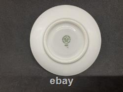 Bing & Grondahl B&G White Sugar, Creamer, 6 Demitasse Cups & Saucers Gold Trim