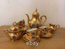 Bondware Fine China Vintage Complete Gold Tea Set- 6 Piece Complete Set