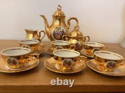 Bondware Fine China Vintage Complete Gold Tea Set- 6 Piece Complete Set