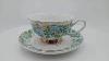Bone China Cup And Saucer Set With Gold Rim