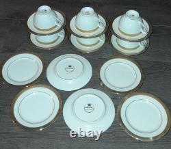 Boots Vintage Imperial 24K Gold Rim Fine Bone China Full Set X6