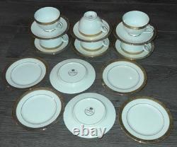 Boots Vintage Imperial 24K Gold Rim Fine Bone China Full Set X6