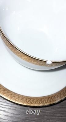 Boots Vintage Imperial 24K Gold Rim Fine Bone China Full Set X6