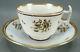 British Hand Painted Black Rose Maroon & Gold Tea Cup & Saucer C. 1815-1825 B