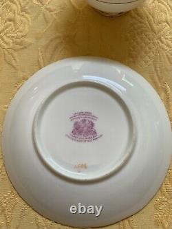 Brown Westhead Moore Cauldon Hand Painted Gold Tea Cup & Saucer, Antique